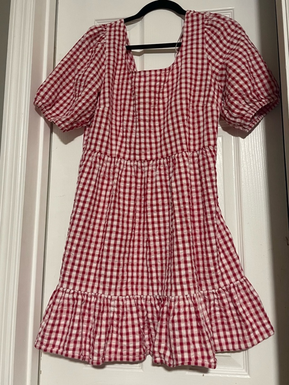 Loft Red Gingham Dress